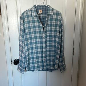 FAHERTY REVERSIBLE FLANNEL NWT